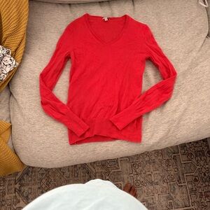 Halogen Cashmere V-Neck Sweater